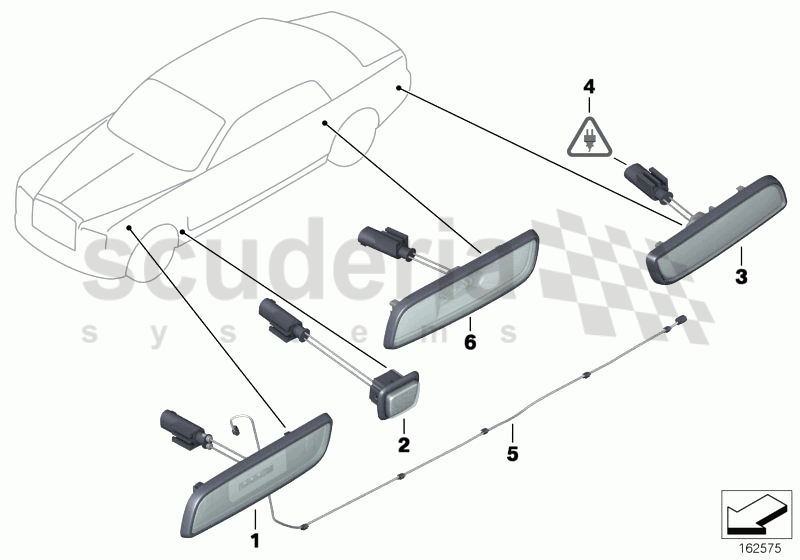 Direction ind. repeat/side marker light of Rolls Royce Rolls Royce Phantom Coupe