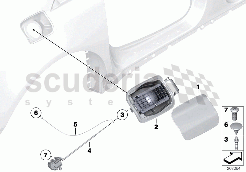 FILL-IN FLAP of Rolls Royce Rolls Royce Ghost Series I (2009-2014)