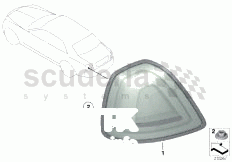 Rear light of Rolls Royce Rolls Royce Ghost Series I (2009-2014)