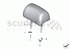 Seat, rear, head restraint, basic seat of Rolls Royce Rolls Royce Ghost Series I (2009-2014)