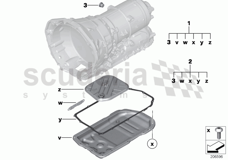 GA8HP90Z Oil sump of Rolls Royce Rolls Royce Ghost Series I (2009-2014)