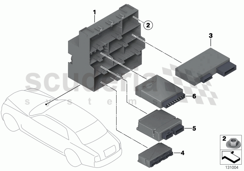 Control unit box of Rolls Royce Rolls Royce Phantom Extended Wheelbase