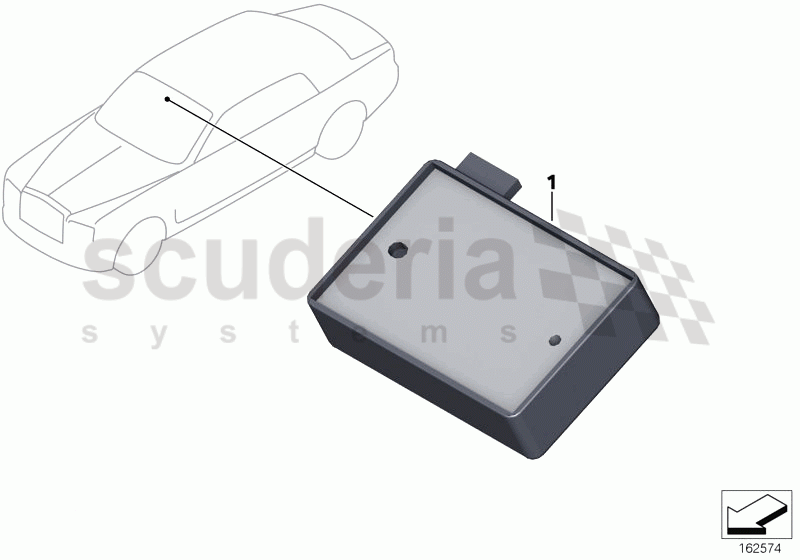 Rain sensor, single components of Rolls Royce Rolls Royce Phantom Extended Wheelbase