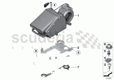 Blower, rear air conditioning of Rolls Royce Rolls Royce Phantom Extended Wheelbase