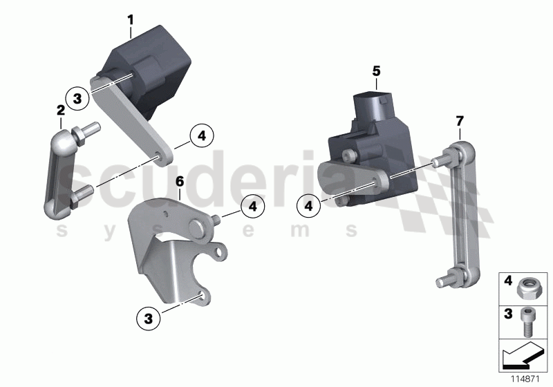 Level sensor of Rolls Royce Rolls Royce Phantom Extended Wheelbase