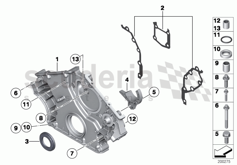 LOWER TIMING CASE of Rolls Royce Rolls Royce Ghost Series I (2009-2014)