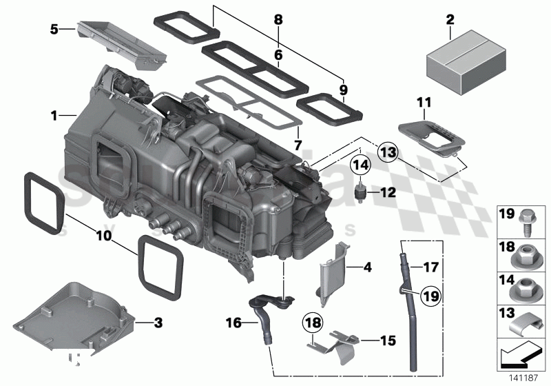 Add-on parts, heater/air conditioning of Rolls Royce Rolls Royce Phantom Coupe