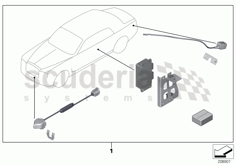 Retrofit front + rear camera system of Rolls Royce Rolls Royce Phantom Extended Wheelbase