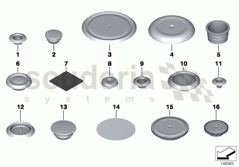 Sealing cap/plug of Rolls Royce Rolls Royce Phantom Coupe