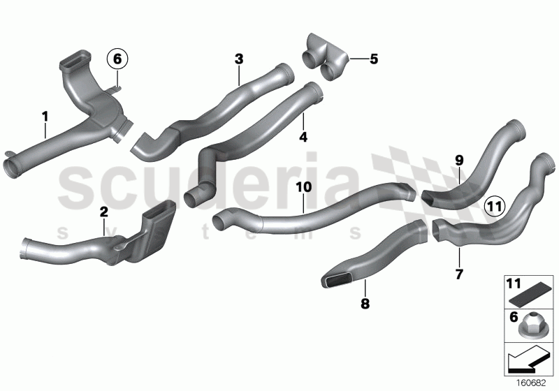 Air ducts under floor of Rolls Royce Rolls Royce Phantom Extended Wheelbase