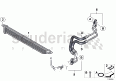 Engine oil cooler/oil cooler line of Rolls Royce Rolls Royce Phantom Coupe