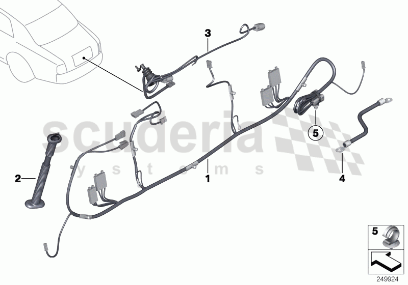 Harness, boot of Rolls Royce Rolls Royce Phantom Drophead Coupe