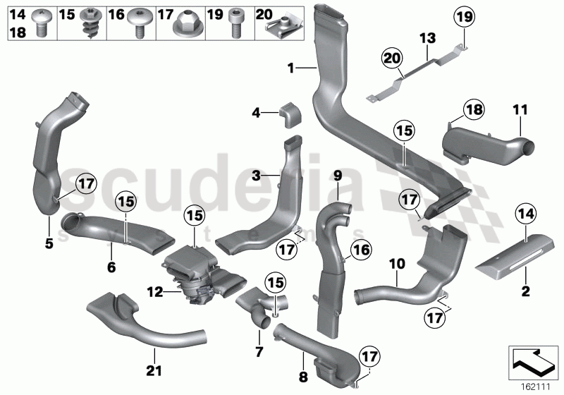 Air ducts under floor of Rolls Royce Rolls Royce Phantom Extended Wheelbase