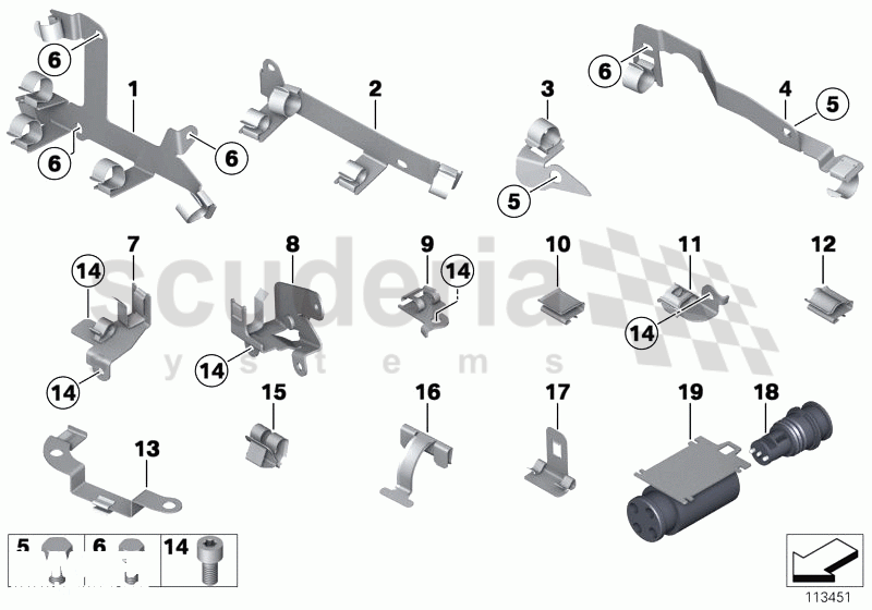 Cable Harness Fixings of Rolls Royce Rolls Royce Phantom