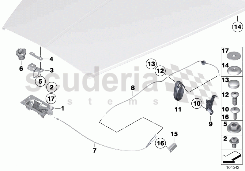 ENGINE HOOD MECHANISM of Rolls Royce Rolls Royce Phantom Drophead Coupe