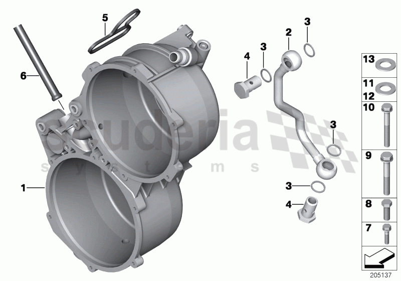 ALTERNATORMOUNTING PARTS of Rolls Royce Rolls Royce Phantom