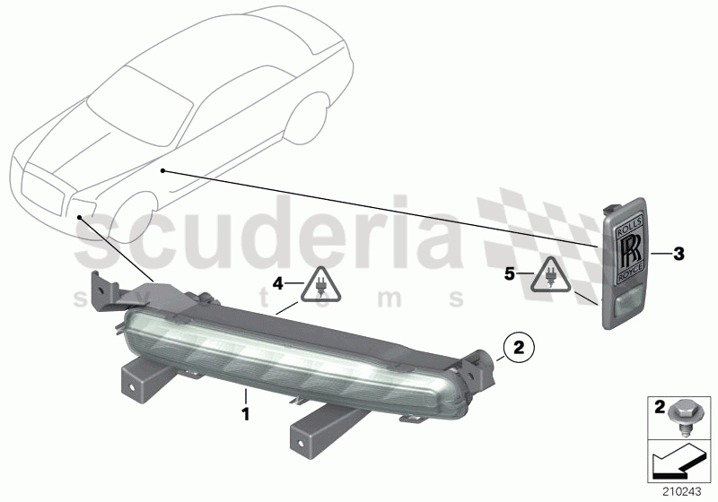 indicators front/side of Rolls Royce Rolls Royce Ghost Series I (2009-2014)