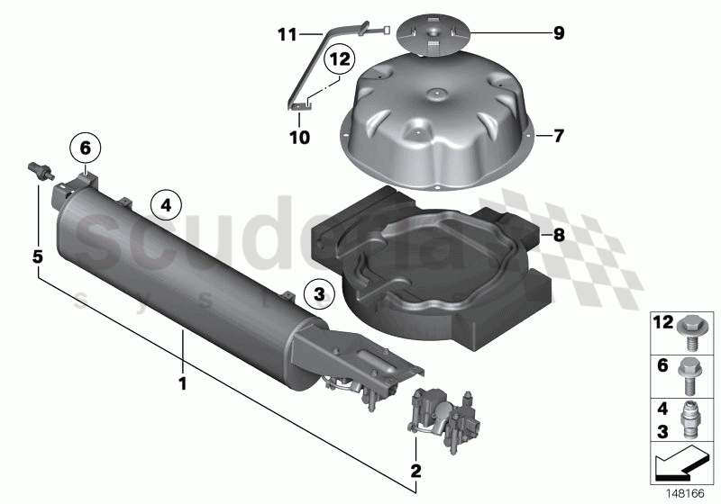 LEVELLING DEVICE/PRESSURE ACCUMULATOR of Rolls Royce Rolls Royce Phantom