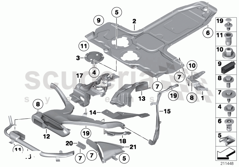 Underbody panelling, front of Rolls Royce Rolls Royce Ghost Series I (2009-2014)