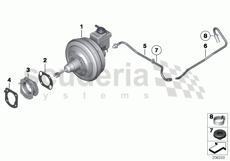 Power brake unit depression of Rolls Royce Rolls Royce Phantom Coupe