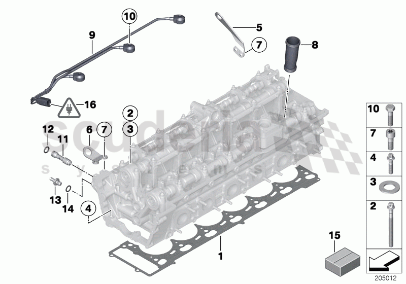 Cylinder Head Attached Parts of Rolls Royce Rolls Royce Phantom Extended Wheelbase