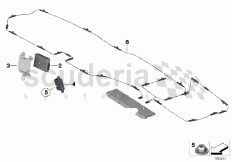 Single parts, antenna of Rolls Royce Rolls Royce Phantom Drophead Coupe