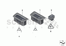 Switch, rear lid and Centerlock of Rolls Royce Rolls Royce Ghost Series I (2009-2014)