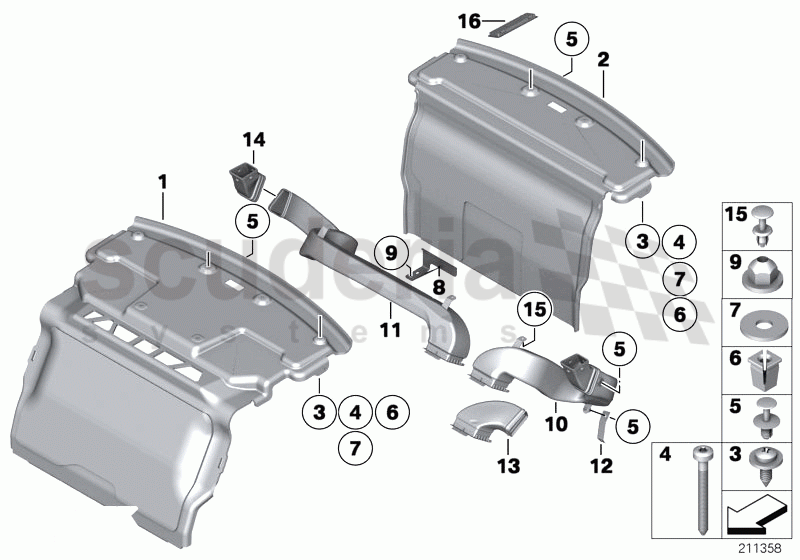 Trim panel, trunk partition of Rolls Royce Rolls Royce Ghost Series I (2009-2014)