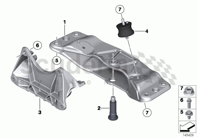 Gearbox suspension of Rolls Royce Rolls Royce Phantom Extended Wheelbase