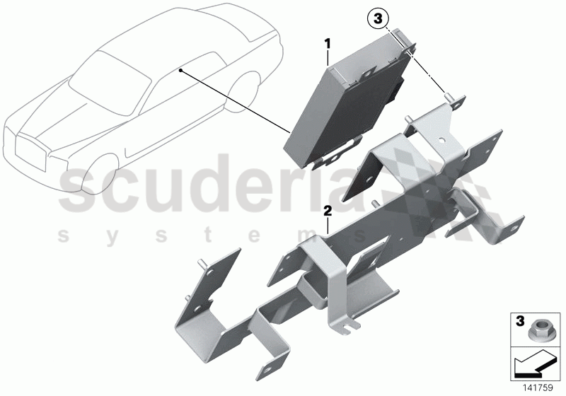 Headset module of Rolls Royce Rolls Royce Phantom