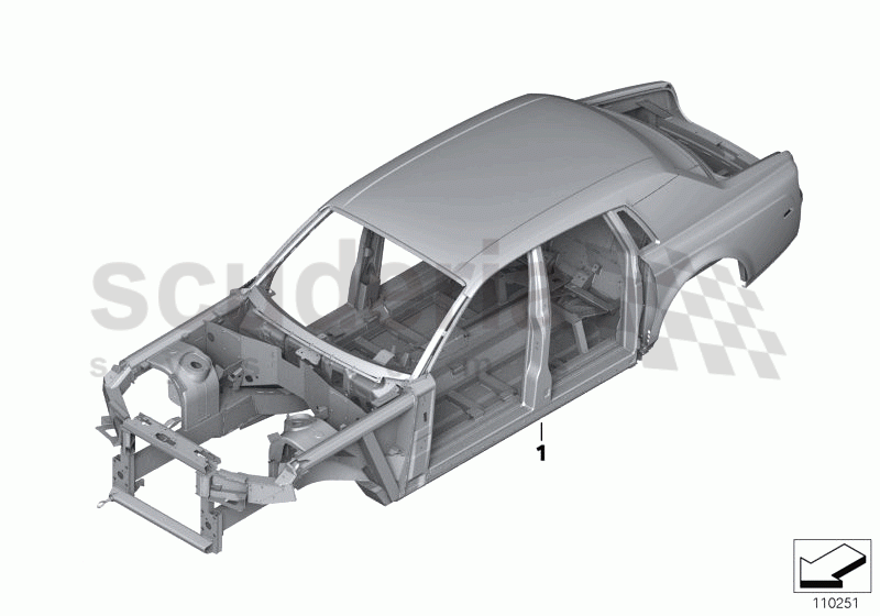 Body skeleton of Rolls Royce Rolls Royce Phantom Extended Wheelbase