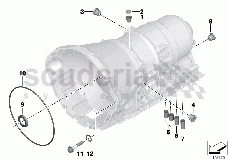 GA6HP32Z housing with mounting parts of Rolls Royce Rolls Royce Phantom