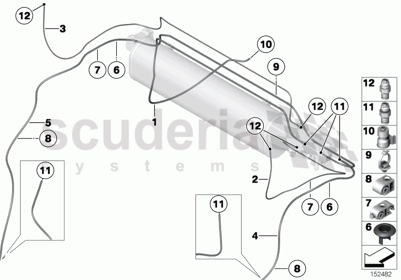 Levelling device/tubing/attaching parts of Rolls Royce Rolls Royce Phantom