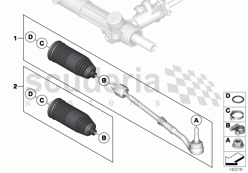 STEERING LINKAGE/TIE RODS of Rolls Royce Rolls Royce Phantom Extended Wheelbase