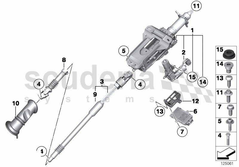 Add-on parts,electr.steering column adj. of Rolls Royce Rolls Royce Phantom Drophead Coupe