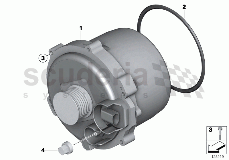 Alternator, water-cooled of Rolls Royce Rolls Royce Phantom