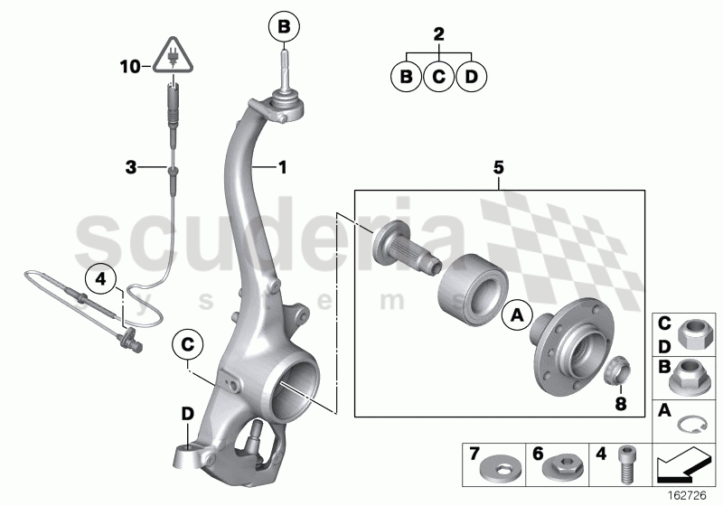 Carrier / wheel bearing, front of Rolls Royce Rolls Royce Phantom Coupe