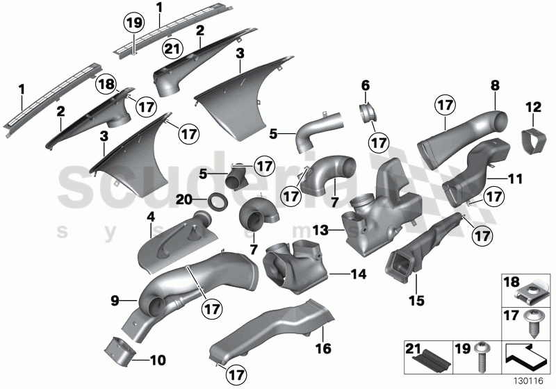 Air ducts facia of Rolls Royce Rolls Royce Phantom Extended Wheelbase