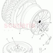 ASSY WHEEL NUT S/STL CAP for 