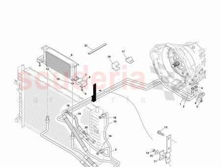 Photo of ASSY SUPPORT BRKT TRANS COOLER PIPES 32 121500…