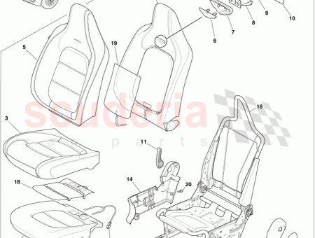 Photo of Handle Reclining Adjuster Release Inner Passenger LHD 72525…