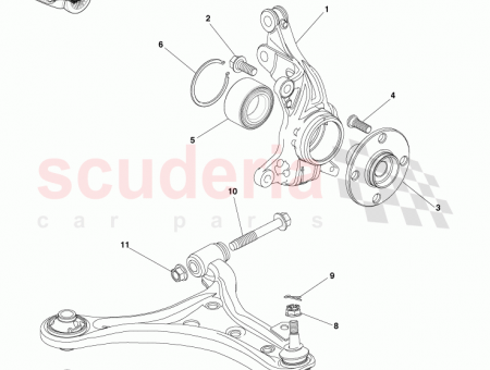 Photo of Nut Front Suspension Lower Arm LH 90179…