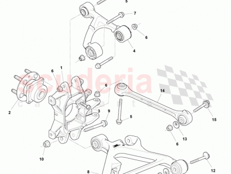 Photo of Arm assy upper rear suspension LH…