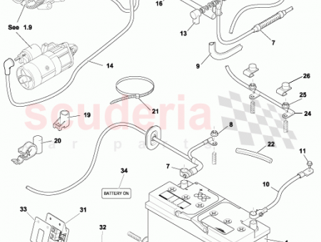 Photo of CABLE ALTERNATOR TO TERMINAL POST S O DRG…