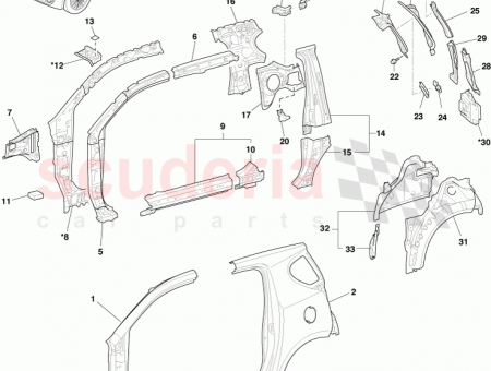 Photo of Pillar Centre Body Inner Lower LH 61346…