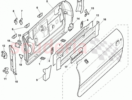 Photo of Spacer upper door hinge LH…