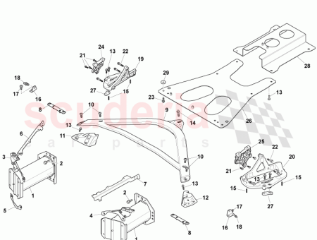 Photo of Bracket Front Cross Brace RH GODG43 108A86…