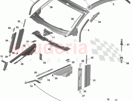 Photo of Extrusion Front Body Pillar Lower LH GODG43 F02663…