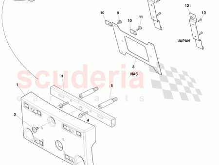 Photo of Bracket Number Plate Rear AD43 13418…