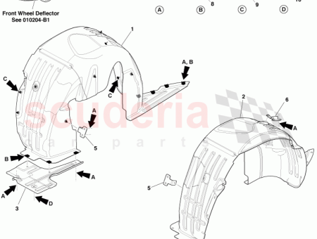 Photo of REAR WHEELARCH INFILL PNL RH AD43 54279D44…